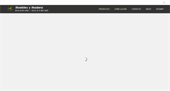 Desktop Screenshot of mueblesymadera.com.ar