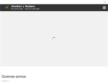 Tablet Screenshot of mueblesymadera.com.ar